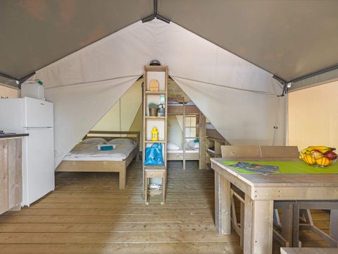 TENTE TOILE ET BOIS 5 personnes - Aminess Maravea - Tente Safari Confort