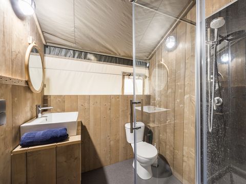Tente en toile et en bois 6 personnes - Aminess Maravea - Tente Safari + sanitaires (6P)