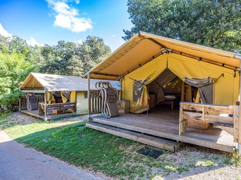 Tente en toile et en bois 5 personnes - Aminess Maravea - Safari tent Lodge (5P)