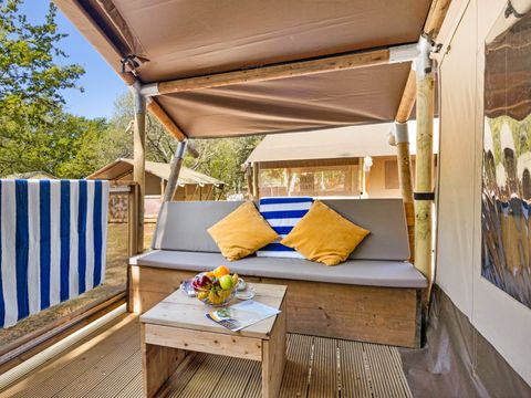 TENTE TOILE ET BOIS 5 personnes - Aminess Maravea - Safari tent Lodge (5P)