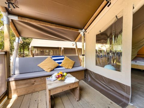 Tente en toile et en bois 5 personnes - Aminess Maravea - Safari tent Lodge (5P)