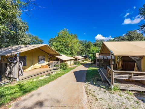 TENTE TOILE ET BOIS 5 personnes - Aminess Maravea - Safari tent Lodge (5P)
