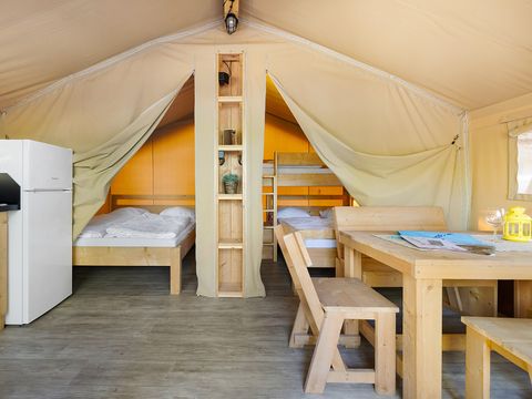 Tente en toile et en bois 5 personnes - Aminess Maravea - Safari tent Lodge (5P)