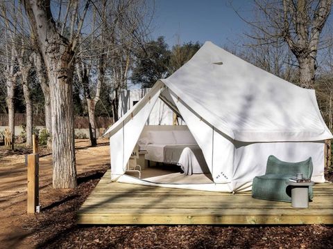 Tente en toile et en bois 2 personnes - Bell Tent