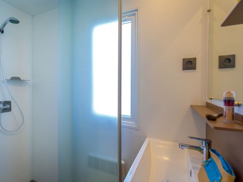 MOBILHOME 2 personnes - Romarin 20m² / climatisé-1 chambre - Terrasse 11m2