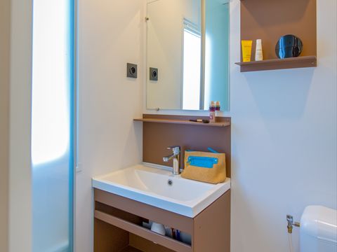 MOBILHOME 2 personnes - Romarin 20m² / climatisé-1 chambre - Terrasse 11m2