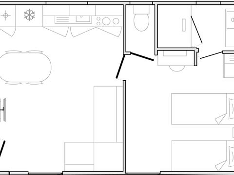 MOBILHOME 4 personnes - Mobilhome Le Lavandin