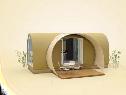 Tente en toile et en bois 4 personnes - COCO SWEET sans sanitaires