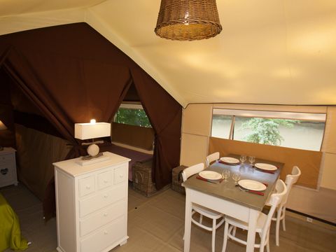 Bungalow toilé 4 personnes - COTTON LODGE NATURE sans sanitaires