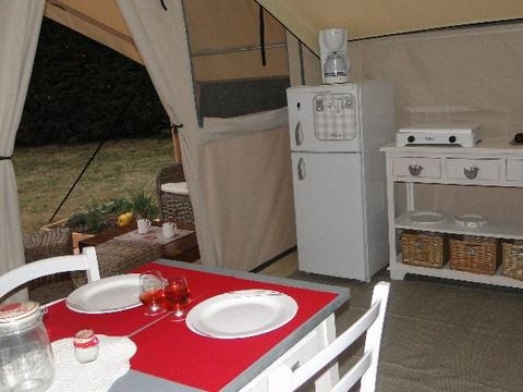 Bungalow toilé 4 personnes - COTTON LODGE NATURE sans sanitaires