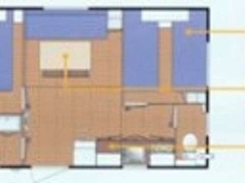 Mobilhome 4 personnes - PRIVILEGE 2 ch 25m²