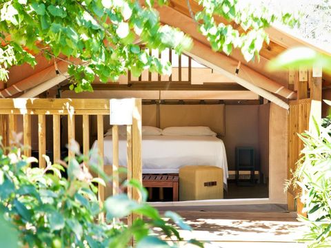Tente en toile et en bois 2 personnes - Mini Lodge Tent