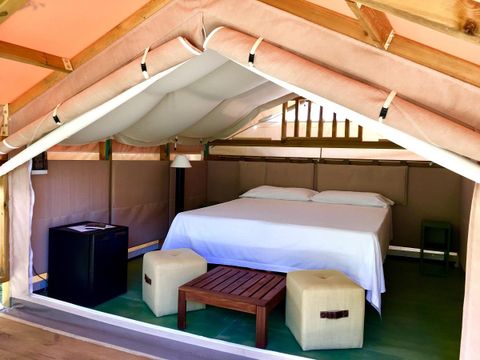 Tente en toile et en bois 2 personnes - Mini Lodge Tent