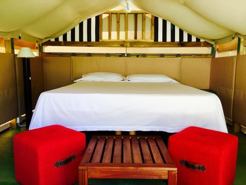 Tente en toile et en bois 2 personnes - Mini Lodge Tent