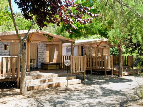 Tente en toile et en bois 5 personnes - Lodge Tent
