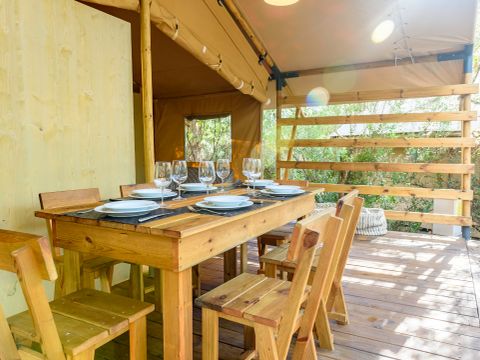 TENTE TOILE ET BOIS 6 personnes - Big Country Lodge