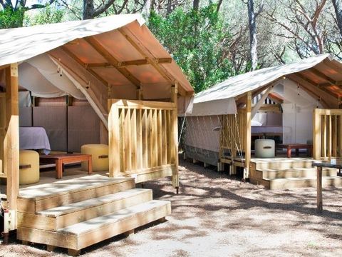 TENTE TOILE ET BOIS 2 personnes - Mini Lodge - sans sanitaire