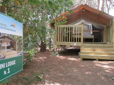TENTE TOILE ET BOIS 2 personnes - Mini Lodge - sans sanitaire