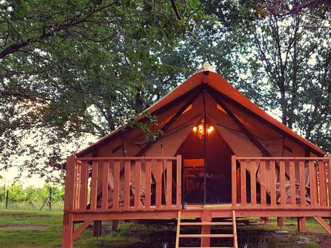 TENTE 5 personnes - Tente lodge - 40m² - 2 chambres