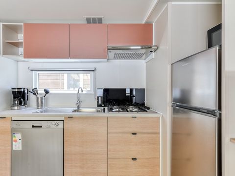 MOBILHOME 6 personnes - Premium | 3 Ch. | 6 Pers. | Terrasse Lounge | Clim. | TV