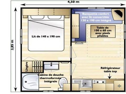 MOBILHOME 2 personnes - DUO