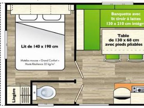 MOBILHOME 4 personnes - MERCURE