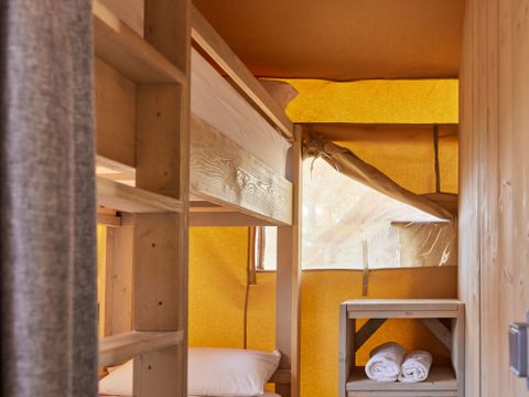 Tente en toile et en bois 4 personnes - Glamping Safari Mistral