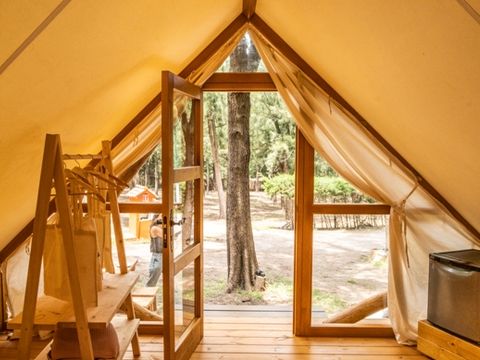 Tente en toile et en bois 4 personnes - Glamping Tipi Retama