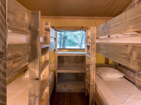 TENTE 6 personnes - Tente Lodge FONT DE GAUME 48 m² avec sanitaires 6 pers