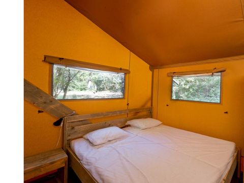 TENTE TOILE ET BOIS 6 personnes - Tente Lodge CRO MAGNON 53m² avec sanitaires
