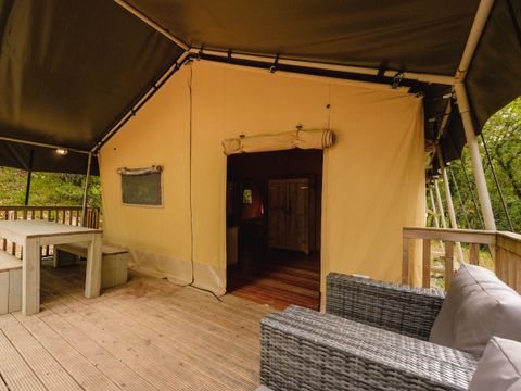 TENTE 6 personnes - Tente lodge GRAND ROC 50 M2 avec sanitaires