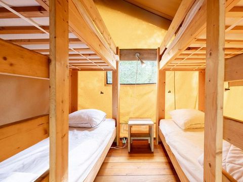 TENTE 6 personnes - Tente lodge GRAND ROC 50 M2 avec sanitaires