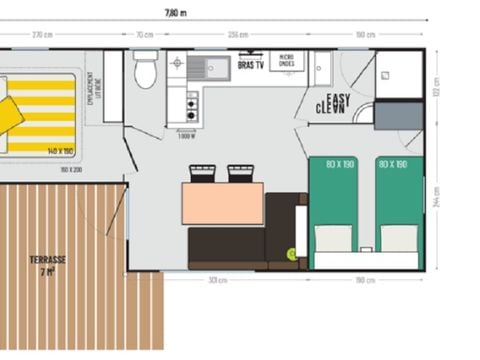 MOBILHOME 6 personnes - ITSASOA