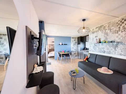 MOBILHOME 6 personnes - Premium Vue Mer 4 Pièces 6 Personnes + TV 2 sdb