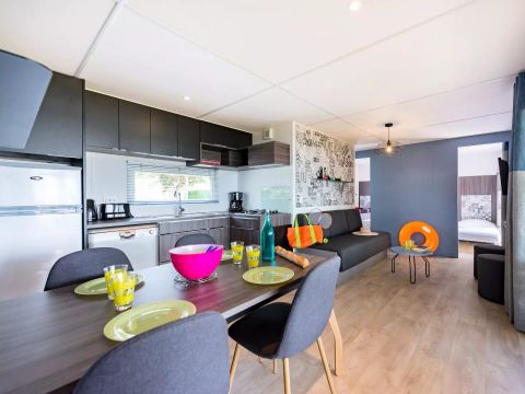 MOBILHOME 6 personnes - Premium Vue Mer 4 Pièces 6 Personnes + TV 2 sdb