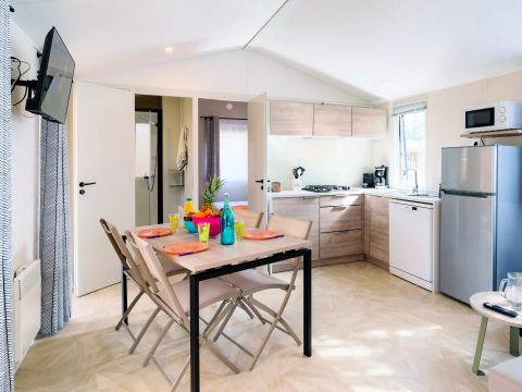 MOBILHOME 6 personnes - Premium Côté Sable 4 Pièces 6 Personnes + TV