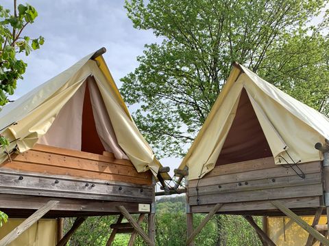 TENTE TOILE ET BOIS 2 personnes - Bivouac (sans sanitaires)