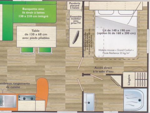 MOBILHOME 6 personnes - Grand Confort - 28 m2