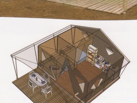 BUNGALOW TOILÉ 4 personnes - Bungalow toilé 4 personnes