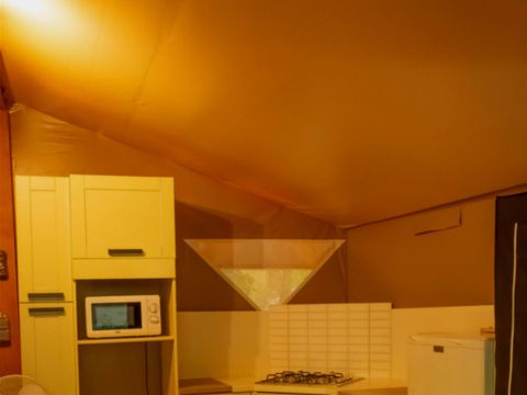 TENTE TOILE ET BOIS 6 personnes - Bungalow toilé 6p