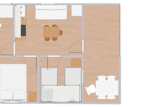 BUNGALOW 5 personnes - C. Confort Pool