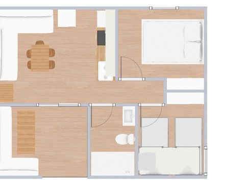 BUNGALOW 5 personnes - C. Confort White