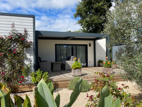 MOBILHOME 6 personnes - COSY ECOLODGE (DF17) 3CH - CLIM - PISCINE/JACUZZI - WIFI - 2 TERRASSES 6 pers