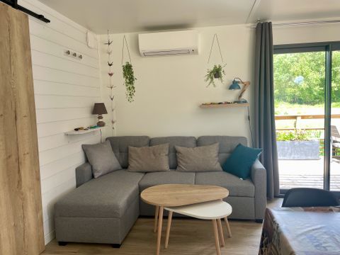 MOBILHOME 6 personnes - COSY ECOLODGE (DF17) 3CH - CLIM - PISCINE/JACUZZI - WIFI - 2 TERRASSES 6 pers