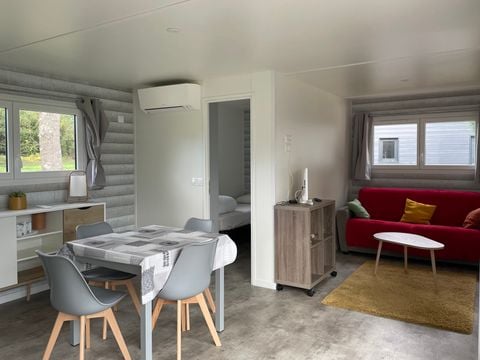 MOBILHOME 4 personnes - ECOLODGE AU CALME (DF19) - 2 CH - 2 SDB - WIFI - CLIM - PISCINE A L ANNEE 4 pers