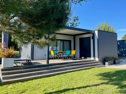 MOBILHOME 4 personnes - ECOLODGE AU CALME (DF19) - 2 CH - 2 SDB - WIFI - CLIM - PISCINE A L ANNEE 4 pers