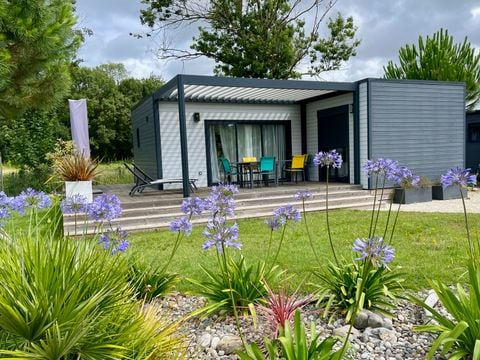 MOBILHOME 4 personnes - ECOLODGE AU CALME (DF19) - 2 CH - 2 SDB - WIFI - CLIM - PISCINE A L ANNEE 4 pers