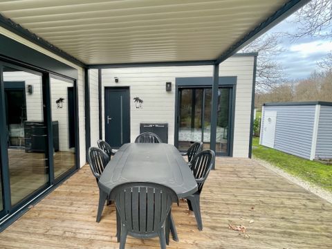 MOBILHOME 6 personnes - ECOLODGE OMBRAGE ET AU CALME (DF25) 3 CH, 1 SDB, TERRASSE, WIFI, 6 pers