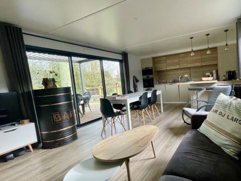 MOBILHOME 6 personnes - ECOLODGE OMBRAGE ET AU CALME (DF25) 3 CH, 1 SDB, TERRASSE, WIFI, 6 pers