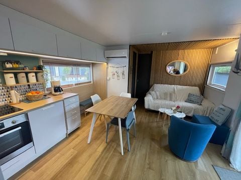 MOBILHOME 4 personnes - Ecolodge de luxe Domaine de la forêt (Immobilhome) 2 chambres: climatisation/LL/LV/ accès piscine inclus